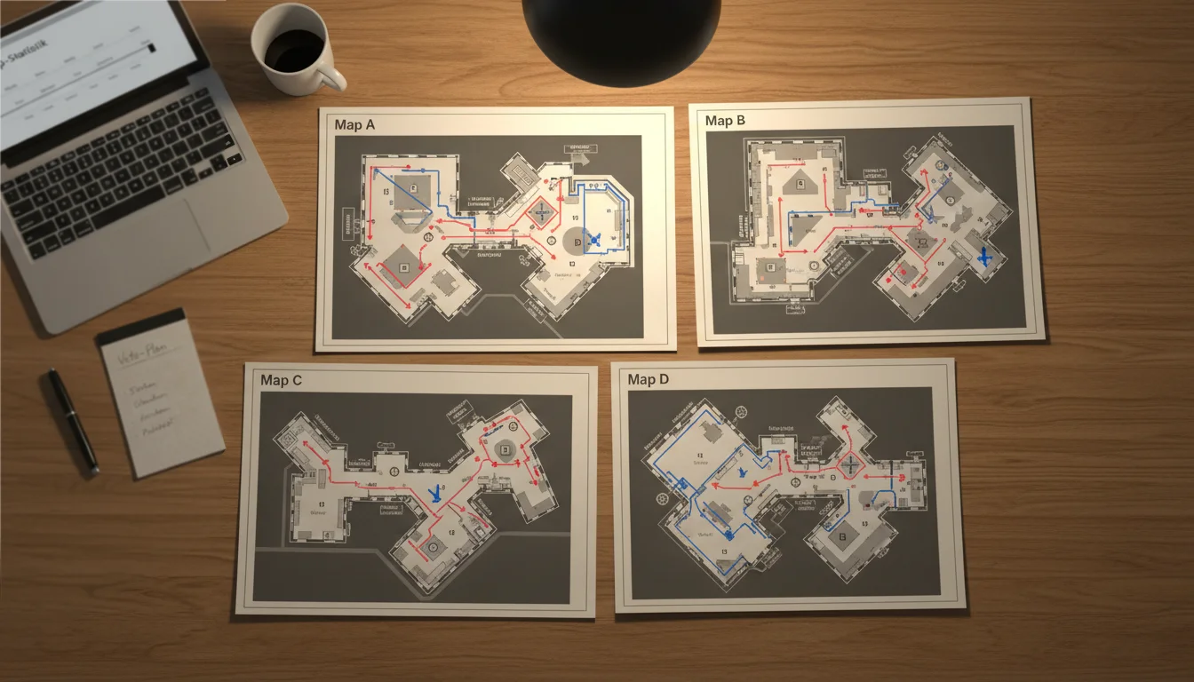 CS2 Map-Guide für Wetten — Draufsicht auf eine taktische Map-Übersicht mit Markierungen